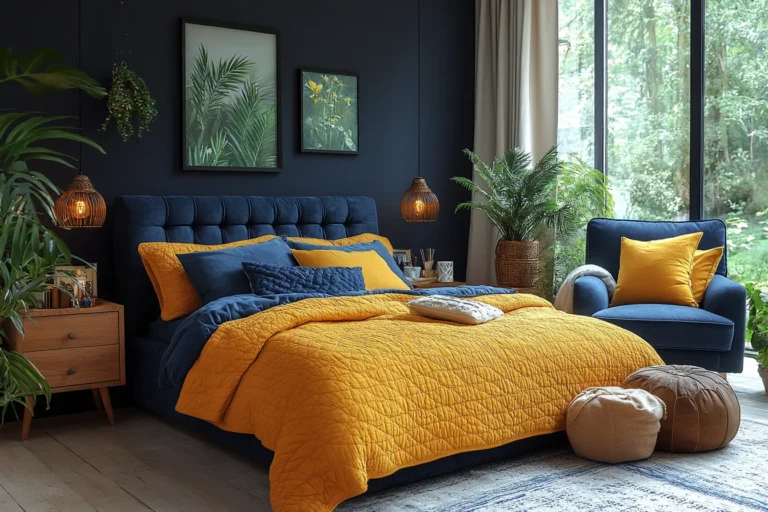 Transform Your Bedroom with Blues and Yellows: A Harmonious Color Combination